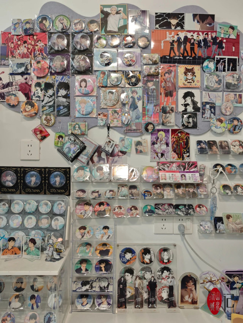 奇谷米次元街区的谷子展示墙